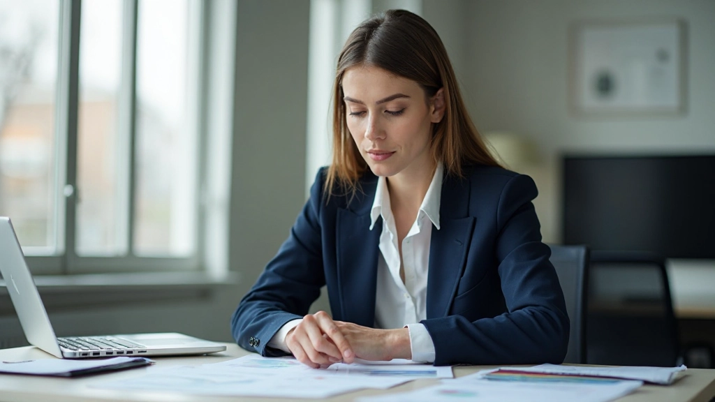 Профессиональный аналитик работает с статистическими данными и графиками на компьютере